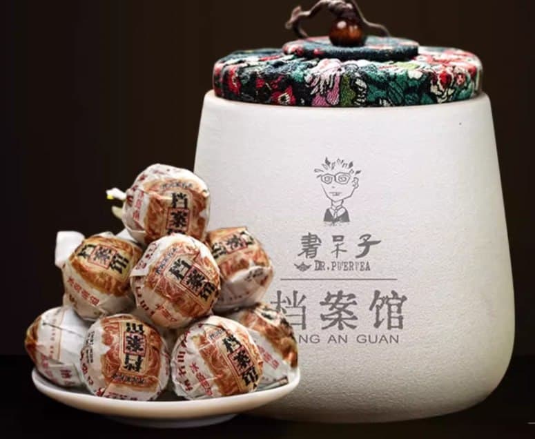 Nerd Archives Ripe Pu-erh Dragon Balls, Assorted Famous Mountains, Jar Pack