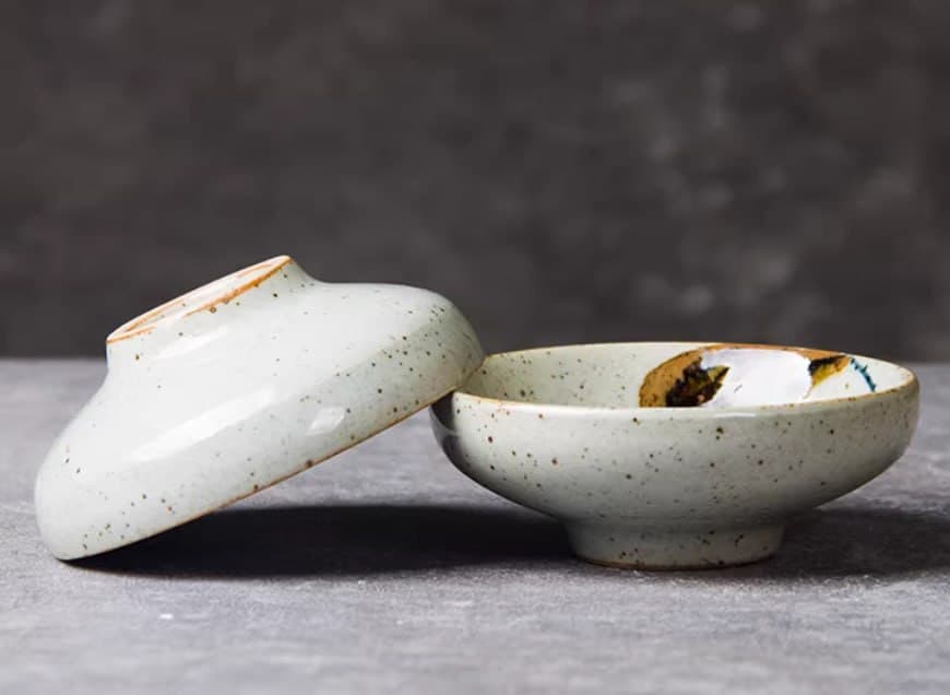 Pure Hand-Painted Ceramic Teacup - Chinese Blue-and-White Famille Rouge Connoisseur’s Cup, Vintage Kiln-Transformation Teacup Bowl, Large Owner’s Cup